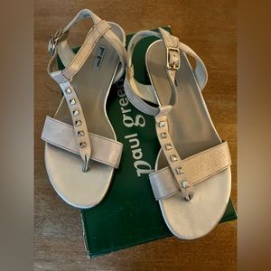 Paul Green Nepal T-Strap Leather Sandals Size 9 (UK 6.5)